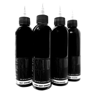 SOLID INK 1OZ BLACK LABEL G/WASH SET (4)