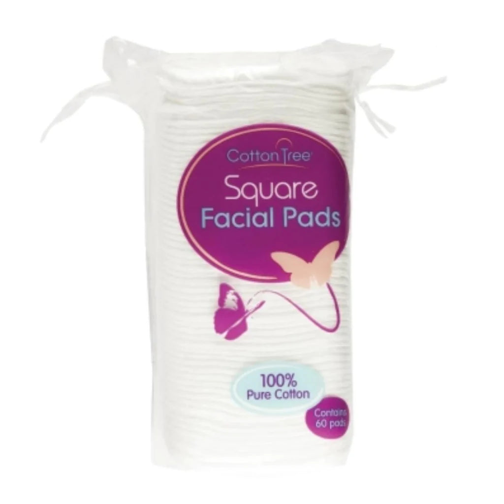 Cotton Tree Square Facial Pads 60 Pads