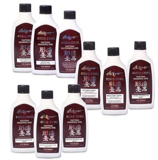 180ML/6OZ. KURO SUMI MASTER 9 BOTTLE SET